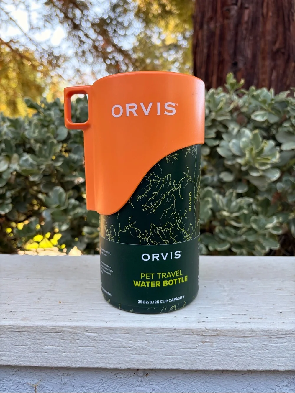 NWOT Orvis Orange Pet Travel Water Bottle 25oz
